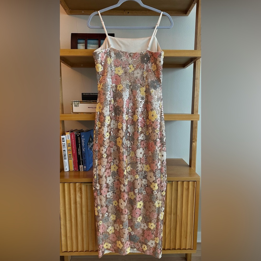 Floral Sequin Square-Neck Maxi Dress - Medium size - Picture 5 of 7